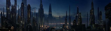 Star Wars Coruscant Dual Monitor Wallpaper | Pixelz