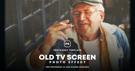 Old TV Screen Effect, Layer Styles Including: old & screen - Envato Elements