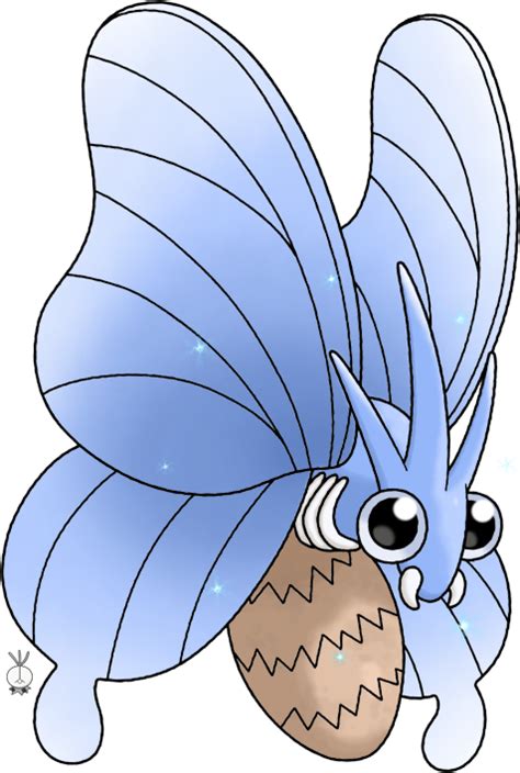 Shiny Venomoth - Blue Beauty by TheWhiteScatterbug on DeviantArt