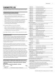 Accelerated Chemistry Program: Bachelor of Science in Chemistry | Course Hero