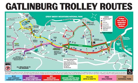 The Gatlinburg And Pigeon Forge Trolley - Dw Parks And More - Printable ...