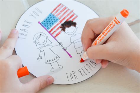 Veterans Day Cards for Kids to Color - Project Nursery