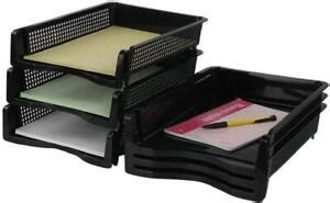 Ggbin 6-Tier Desktop Paper Dividers Plastic Office Desk Tray (Classic Black) | eBay