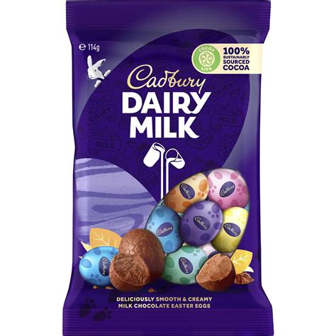 Cadbury Dairy Milk Easter Chocolate Egg Bag 114g | Woolworths