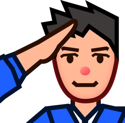 "hand salute" Emoji - Download for free – Iconduck