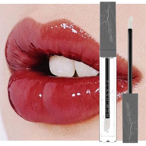 Sexy Red Velvet Matte Liquid Lipstick Lip Gloss Moisturizer Lip Gloss Transparent glass lip ...