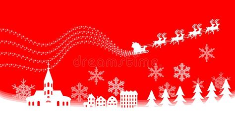 Christmas town,Red color. stock vector. Illustration of copy - 34188196