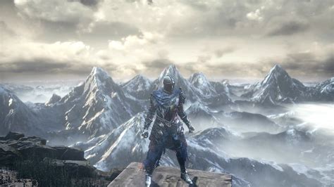 Blue & Silver Knight. [Lothric Knight Helm, Wolf Knight Armor, Fire Witch Gauntlets, and Sunless ...