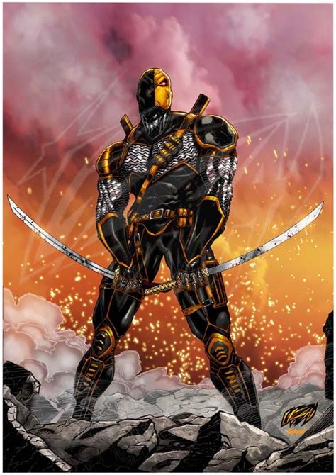 The Deathstroke (Digitally Colored), in Franck Uzan's Colored Stuff Comic Art Gallery Room