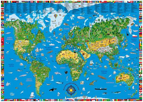 5 Free Blank Interactive Printable World Maps for Children (2022)