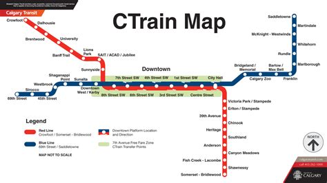 Official Map: CTrain, Calgary, Canada Lots of... - Transit Maps