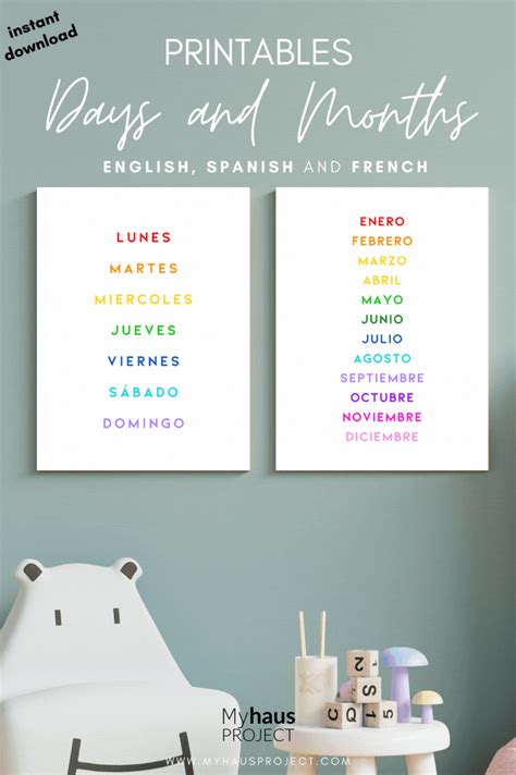 INSTANT DOWNLOAD, DIFFERENT SIZES AND LANGUAGES. PRINTABLES FOR SCHOOLS, PRESCHOOL, KINDER ...