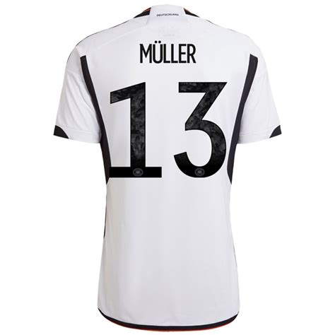 adidas Germany Thomas Muller Home Jersey 22/23 (White/Black) - Soccer ...