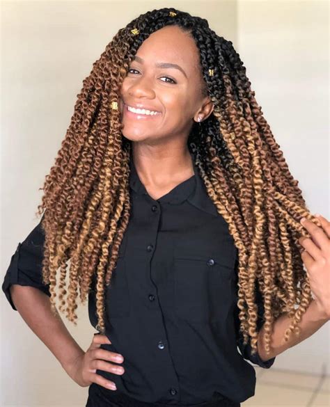 Colour Long Twist Braids Styles - Mundokaysen