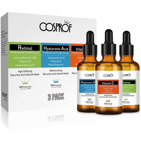 Cosprof Anti-Aging Serum Set - Vitamin C Serum, Hyaluronic Acid Serum ...