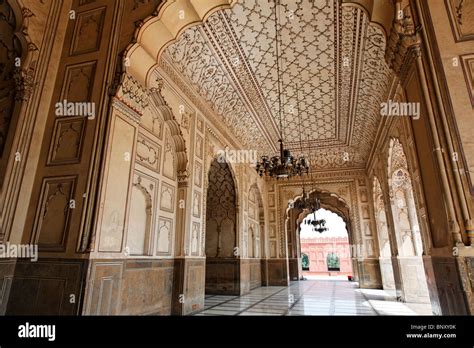 Pakistan - Punjab - Lahore - Badshahi mosque interior Stock Photo, Royalty Free Image: 30710083 ...