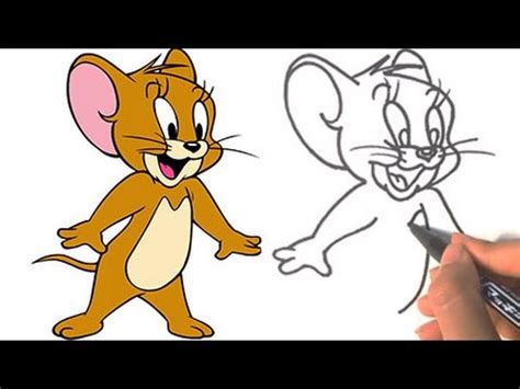 Tom and Jerry ★ How to draw Jerry (Tom and Jerry) ★ Step by Step - YouTube