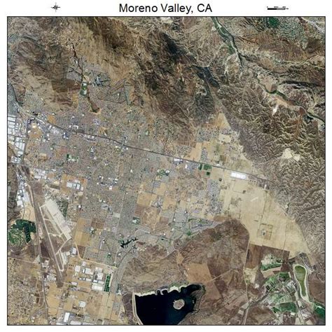 Aerial Photography Map of Moreno Valley, CA California