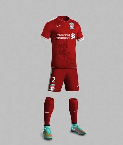 Liverpool home kit for Nike