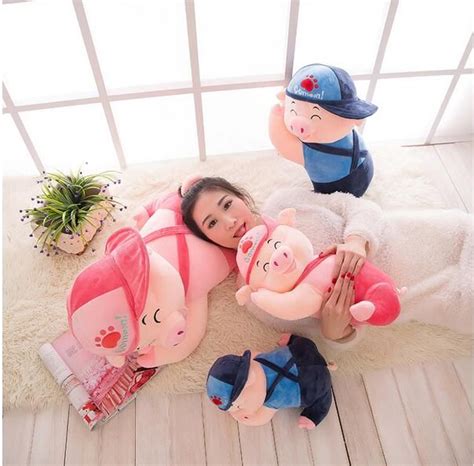 2021 New Arrival Cute McDull Pig Plush Toy Doll Expression Lying Pig ...