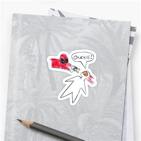 "Ouchie!" Stickers by aFiendishThingy | Redbubble