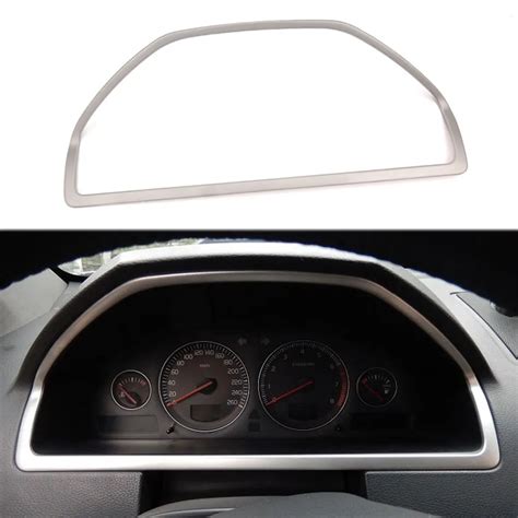 Stainless Steel Car Interior Dashboard Console Panel Frame Cover Trim For Volvo XC90 2002 2007 ...