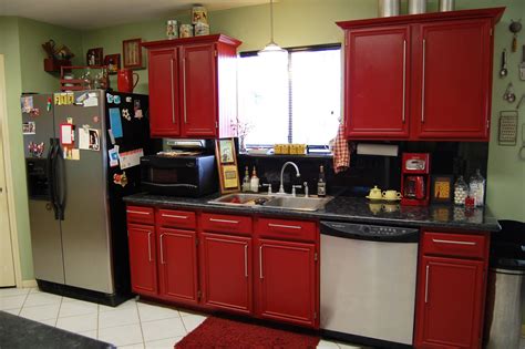 red and black kitchen - Interior Design Inspirations