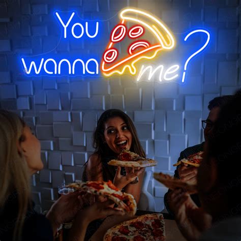 You Wanna Pizza Me Neon Sign Pizza Led Light - NeonGrand