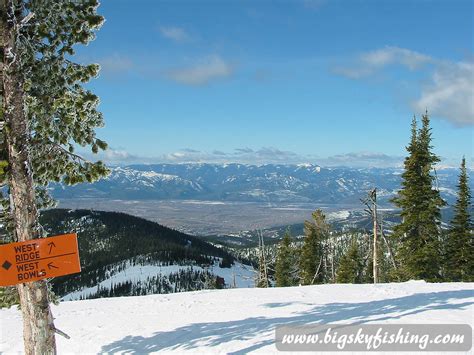 Trails Into the Bowl at Montana Snowbowl