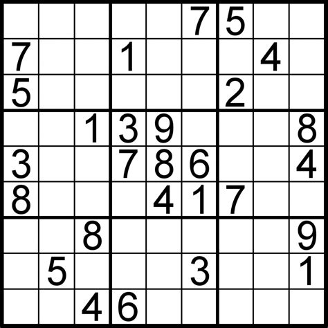 Sudoku Printable Free Puzzles