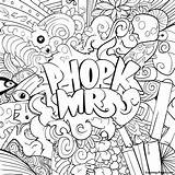 Colorful Curse Words Art Coloring Page  Pagescom sketch template