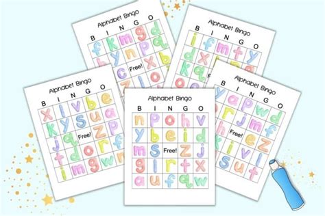 Free Printable Lowercase Alphabet Bingo - The Artisan Life