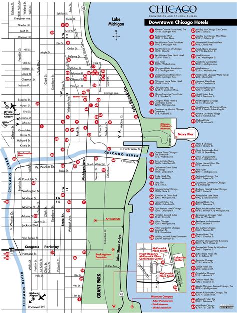 Chicago Printable Map