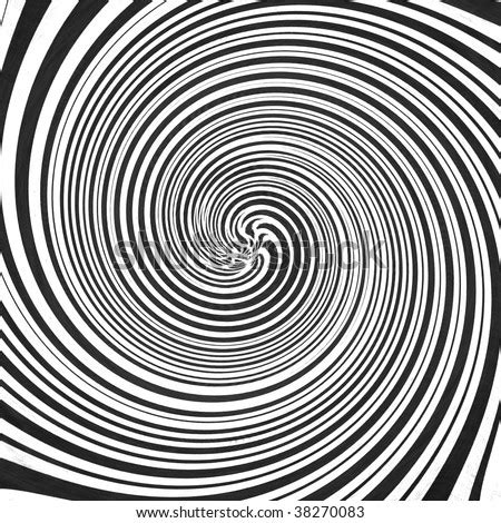 Hypnotic Black And White Swirl: Optical Illusion Stock Photo 38270083 ...