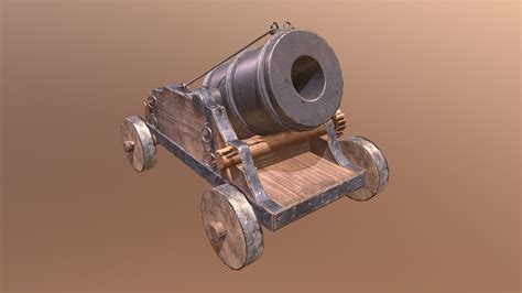 ArtStation - Mortar Old Cannon