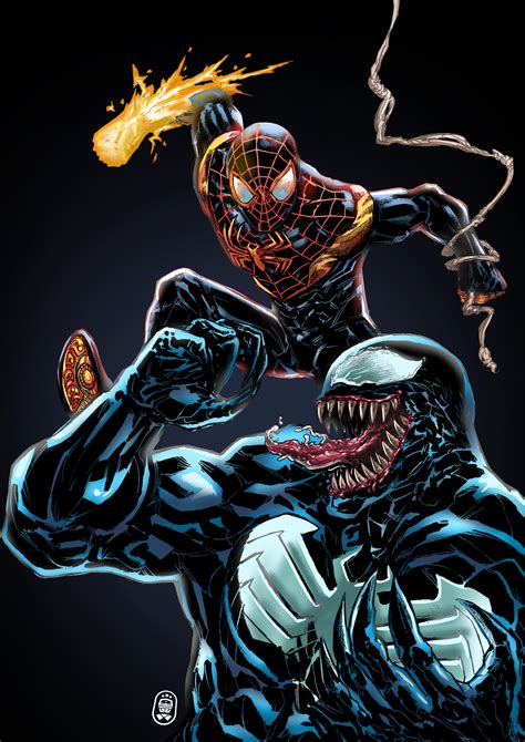 Ultimate Spiderman Miles Morales Vs Venom