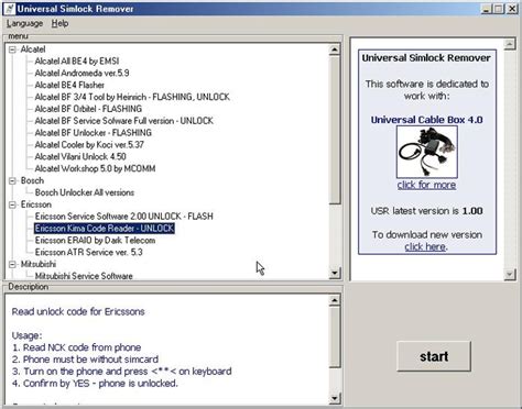 Download Universal Simlock Remover 1.09