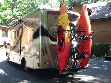 Vertical YAKUPS brand RV Kayak carrier for bikes kayaks, paddleboards ...