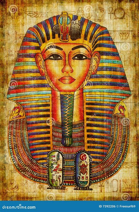 Pharaoh drawing stock photo. Image of background, history - 7392206