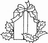 Christmas Gift Coloring Pages 3  Purple Kitty gift sketch template