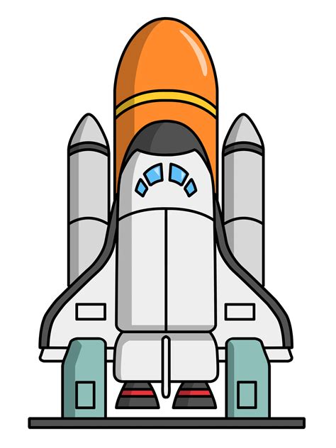 Space Shuttle Clip Art Cute