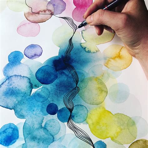 watercolour and pen from Helen Wells | Watercolor art journal, Abstract ...