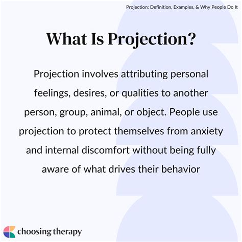 Projection: Definition, Examples, & Why People Do It | ChoosingTherapy.com