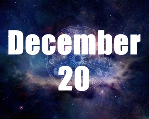 December 20 Birthday horoscope - zodiac sign for December 20th