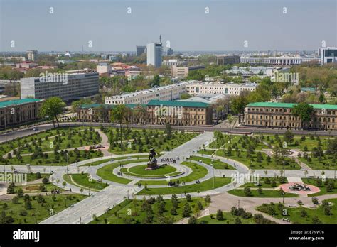 Amir Timur, Russian, Tashkent, Timur, Uzbekistan, Central Asia, Asia, architecture, center, city ...