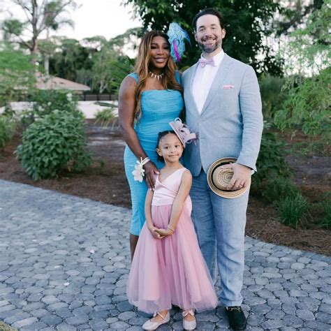 Serena Williams, Alexis Ohanian Strike Sweet Pose with Olympia at Niece's Derby-Themed Wedding