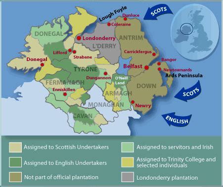 The Plantation of Ulster : r/MapPorn