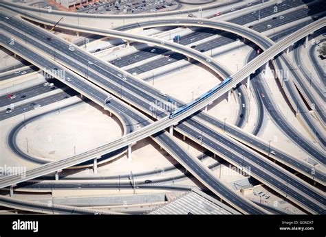 Dubai road network aerial hi-res stock photography and images - Alamy