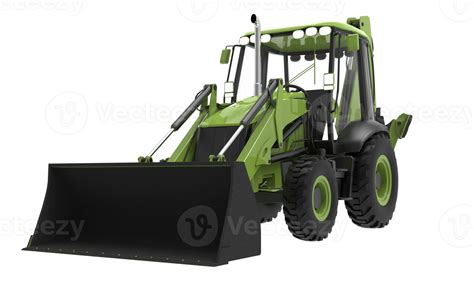 Green JCB tractor, excavator - heavy duty equipment vehicle 21351816 PNG