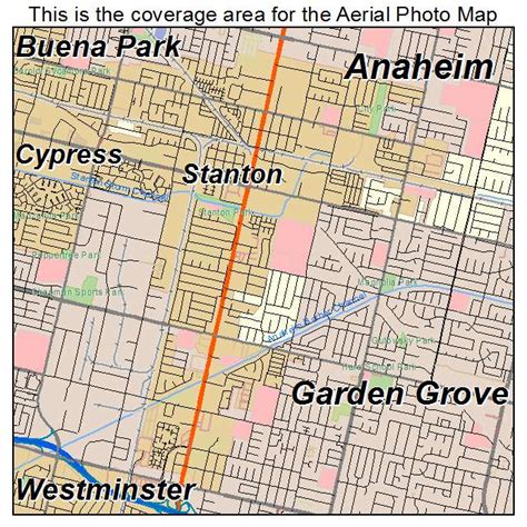 Aerial Photography Map of Stanton, CA California